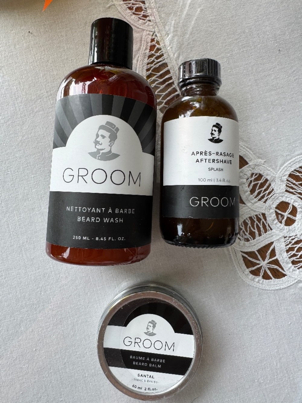 Luxury Beard Care Trio – Groom Beard Wash + Balm + Aftershave